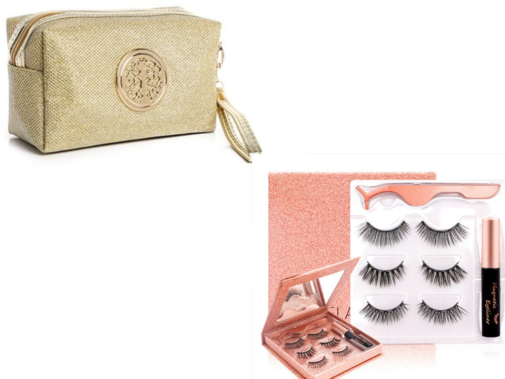 Magnetic lashes kit-6 pairs with Eyeliner & tweezer.