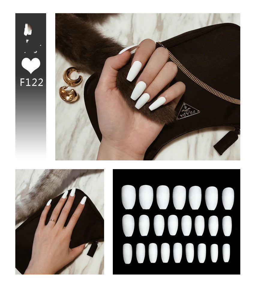 Kit de faux ongles avec 24 couleurs