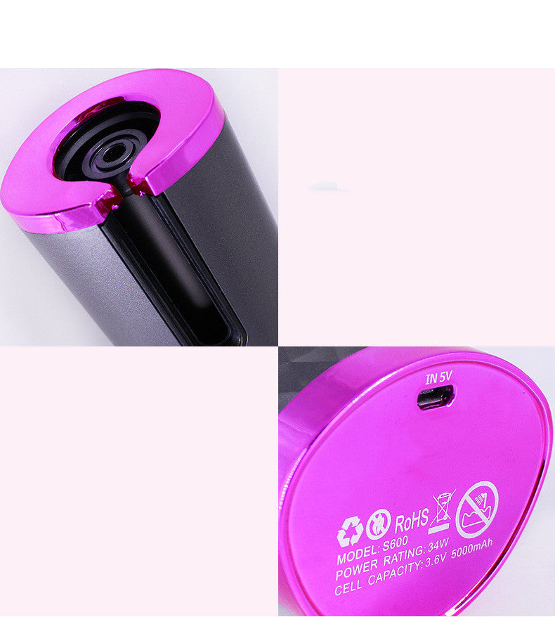 Fer à boucler automatique rechargeable avec écran LCD