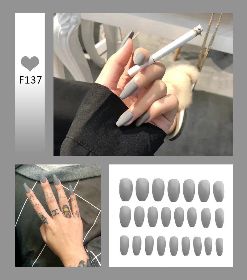 Kit de faux ongles avec 24 couleurs