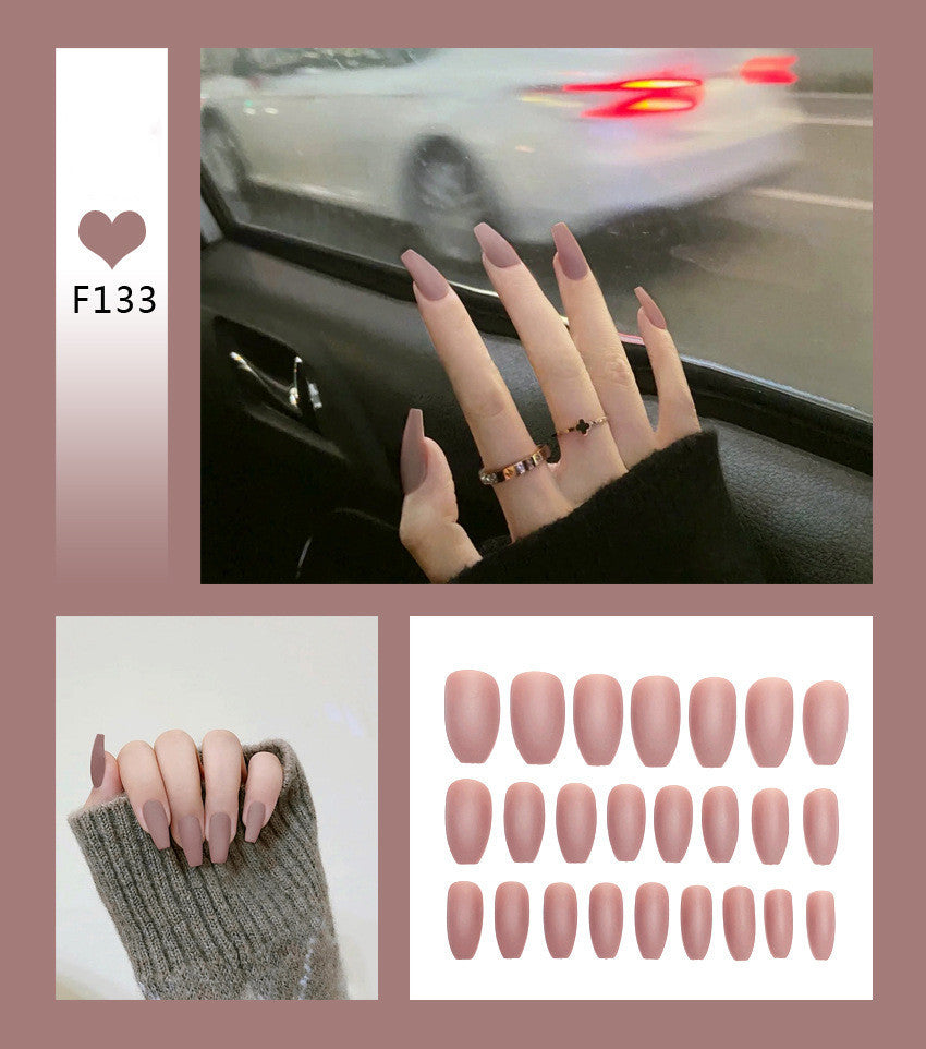 Kit de faux ongles avec 24 couleurs