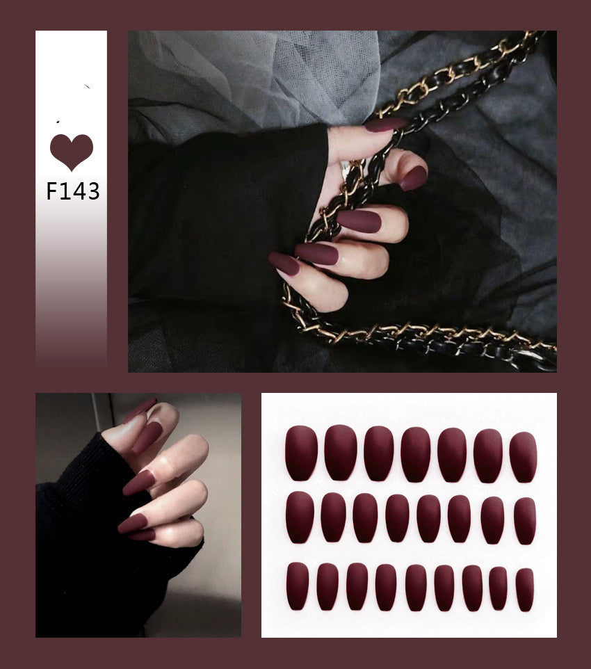 Kit de faux ongles avec 24 couleurs