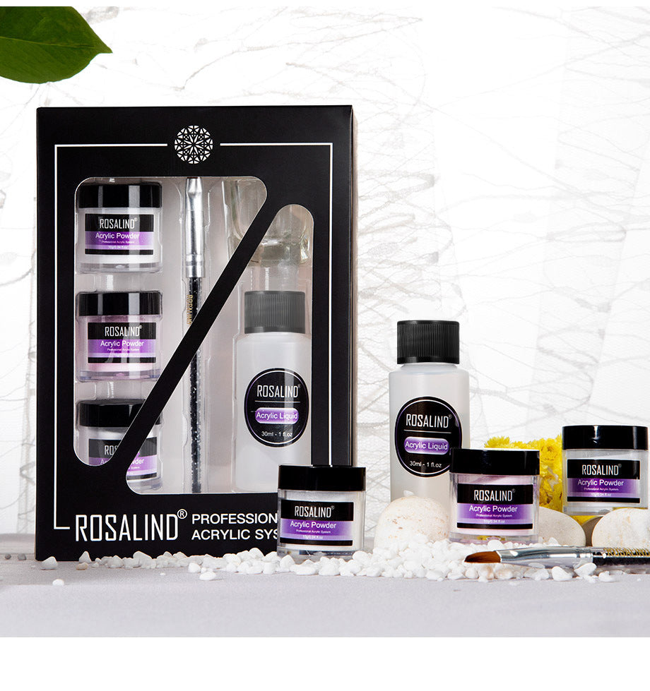 Kit de poudre acrylique professionnelle pour ongles avec outils