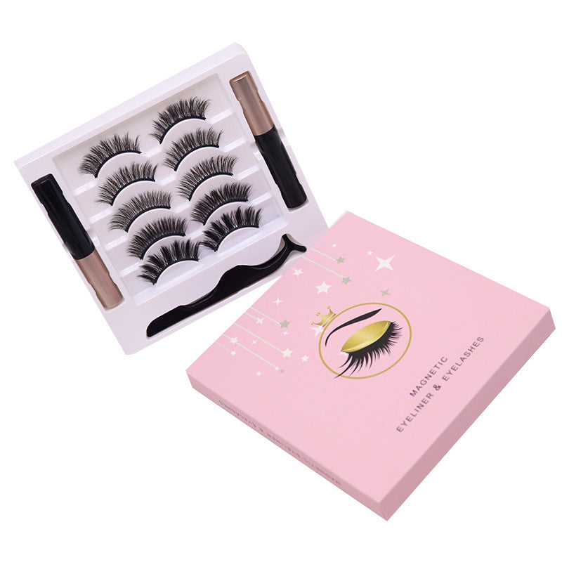 Kit de faux cils - 5 paires avec eye-liner