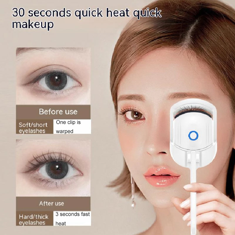 Recourbe-cils chauffant rechargeable – Peigne à cils portable longue durée
