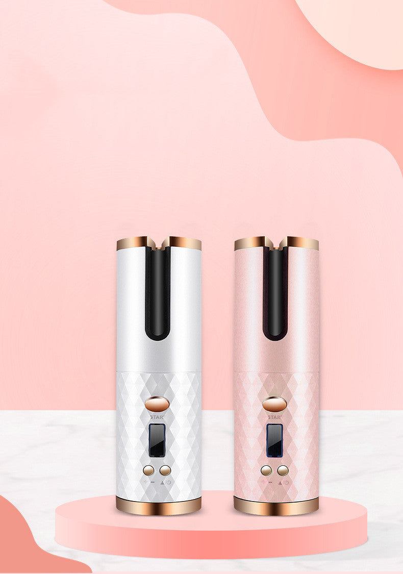 Fer à boucler automatique rechargeable avec écran LCD