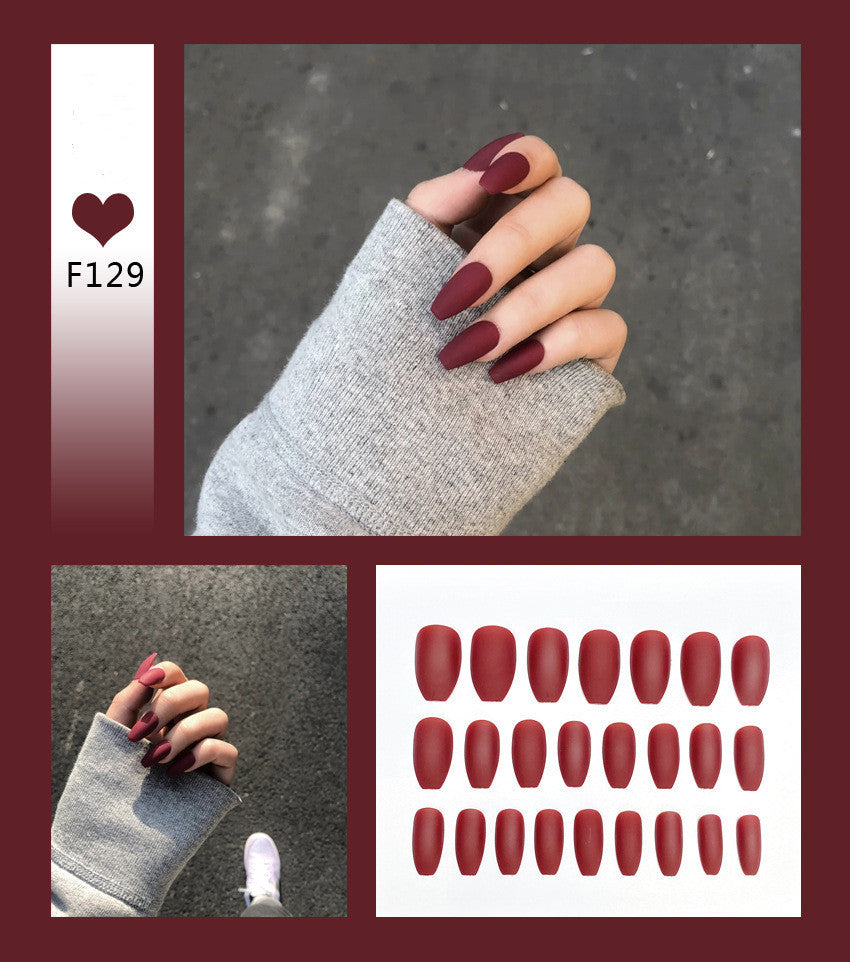 Kit de faux ongles avec 24 couleurs