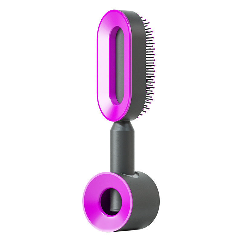 Brosse à cheveux autonettoyante avec massage du cuir chevelu