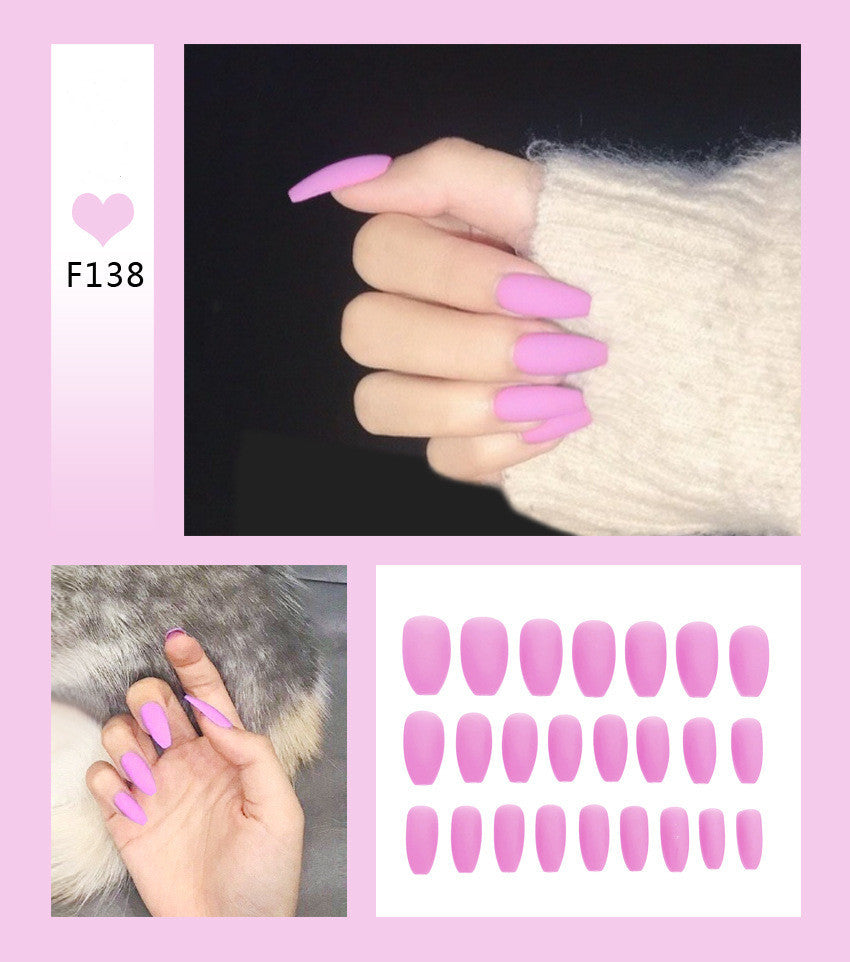 Kit de faux ongles avec 24 couleurs
