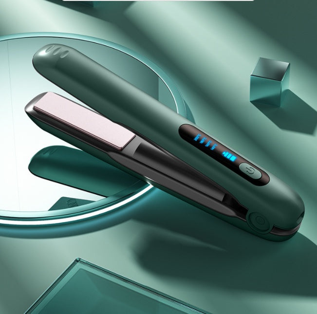 Fer à lisser et boucler sans fil – Mini fer plat 2 en 1 rechargeable par USB