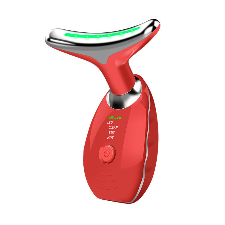 Appareil de massage du visage et du cou par photons LED