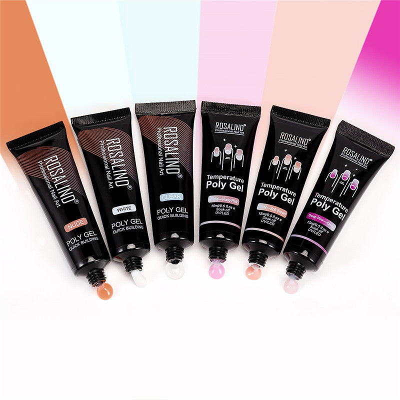 Colle solide pour ongles multicolores mélangés