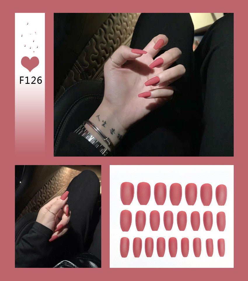 Kit de faux ongles avec 24 couleurs