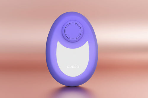 Purple crystal hair removal on a white background