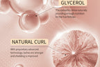 Illustration of glycerol and its benefits for eyelashes and hair follicles on a gray background.