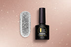 A bottle of Lula brand nail polish with a glitter diamond effect, labeled as 'Glitter Diamond'.