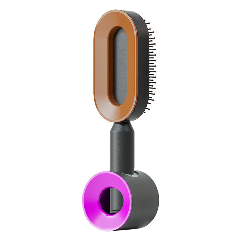 Brosse à cheveux autonettoyante avec massage du cuir chevelu