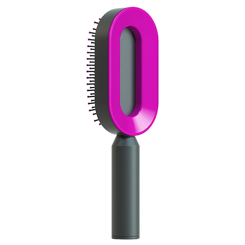Brosse à cheveux autonettoyante avec massage du cuir chevelu