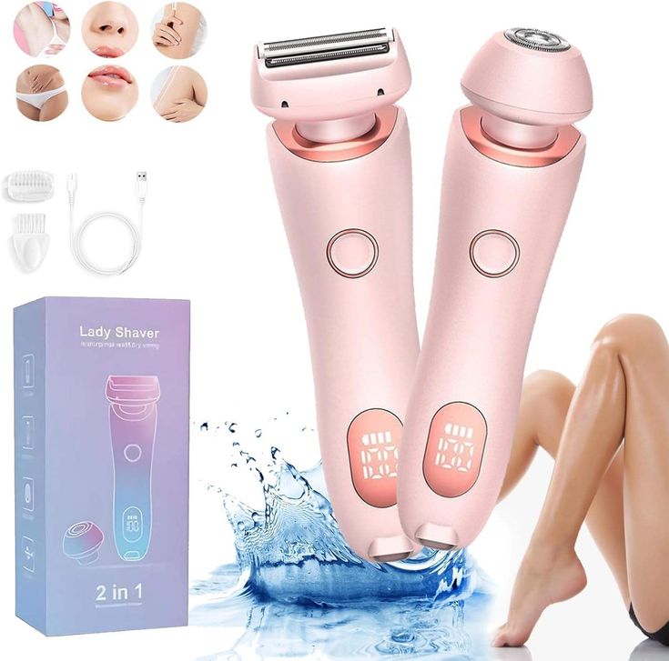 2-in-1 Hair Removal Epilator & Trimmer - USB Rechargeable.