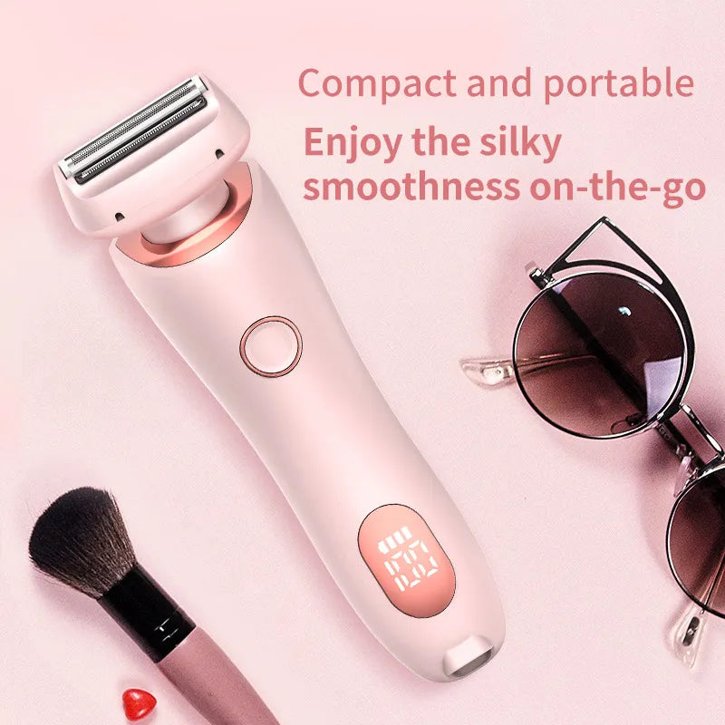 2-in-1 Hair Removal Epilator & Trimmer - USB Rechargeable.