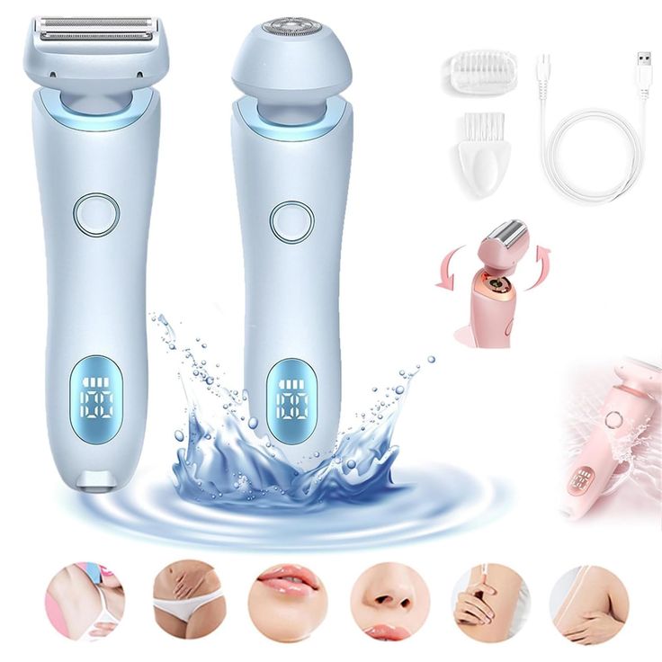 2-in-1 Hair Removal Epilator & Trimmer - USB Rechargeable.