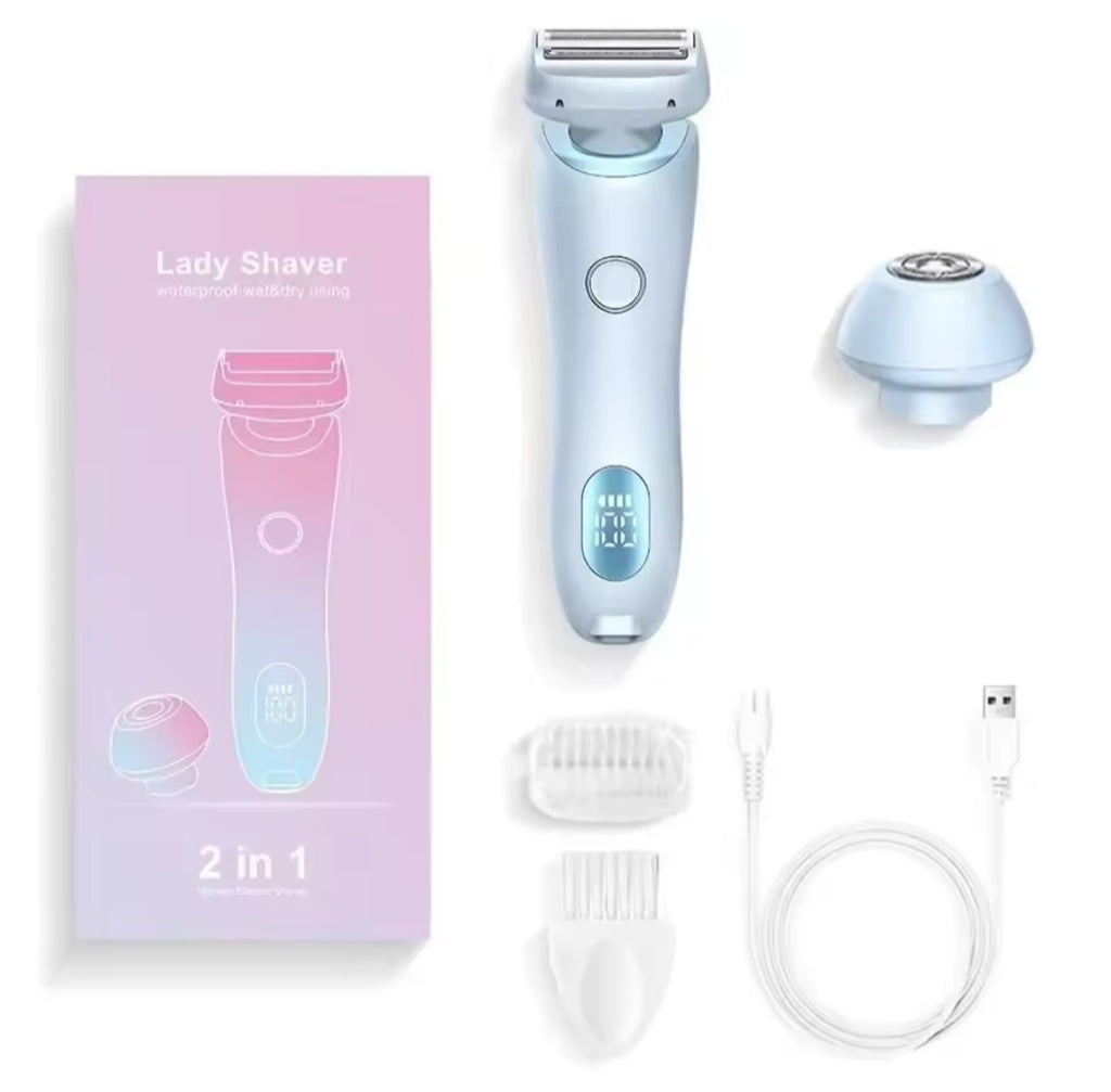 Épilateur et tondeuse 2 en 1 (rechargeable par USB)